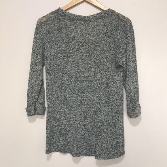 𝅺ANTHROPOLOGIE Mine half sleeve loose knit front pocket shirt M - Picture 5 of 8